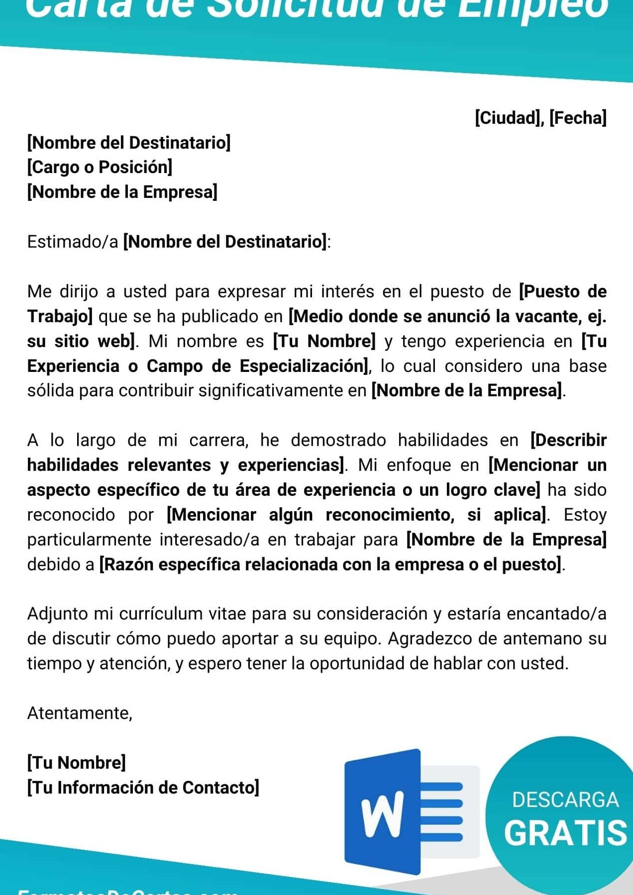 Ejemplos De Solicitud En Word